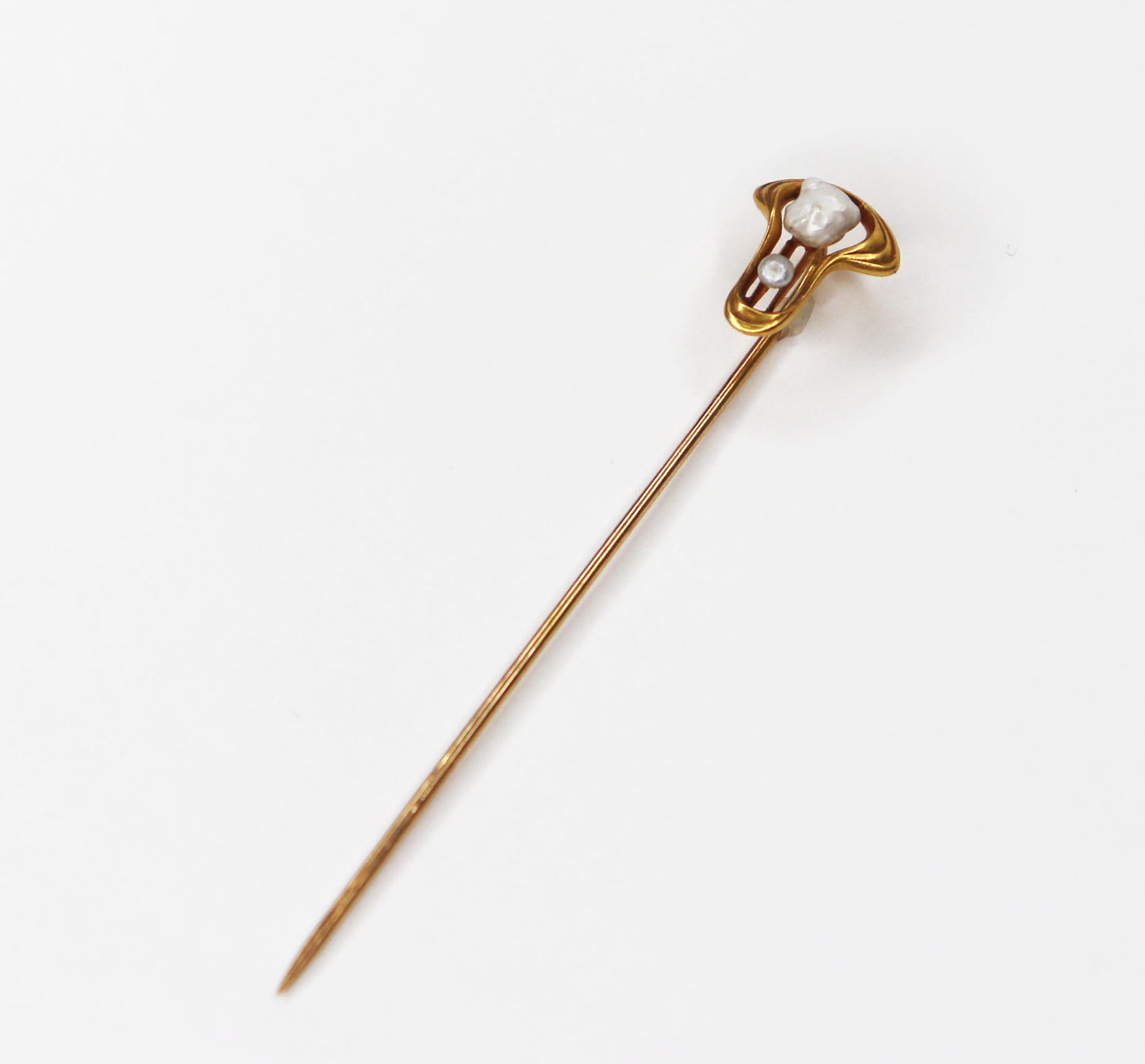 Art Nouveau Pearl Stick Pin