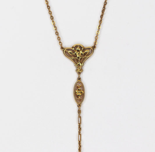 Art Nouveau Fob Necklace