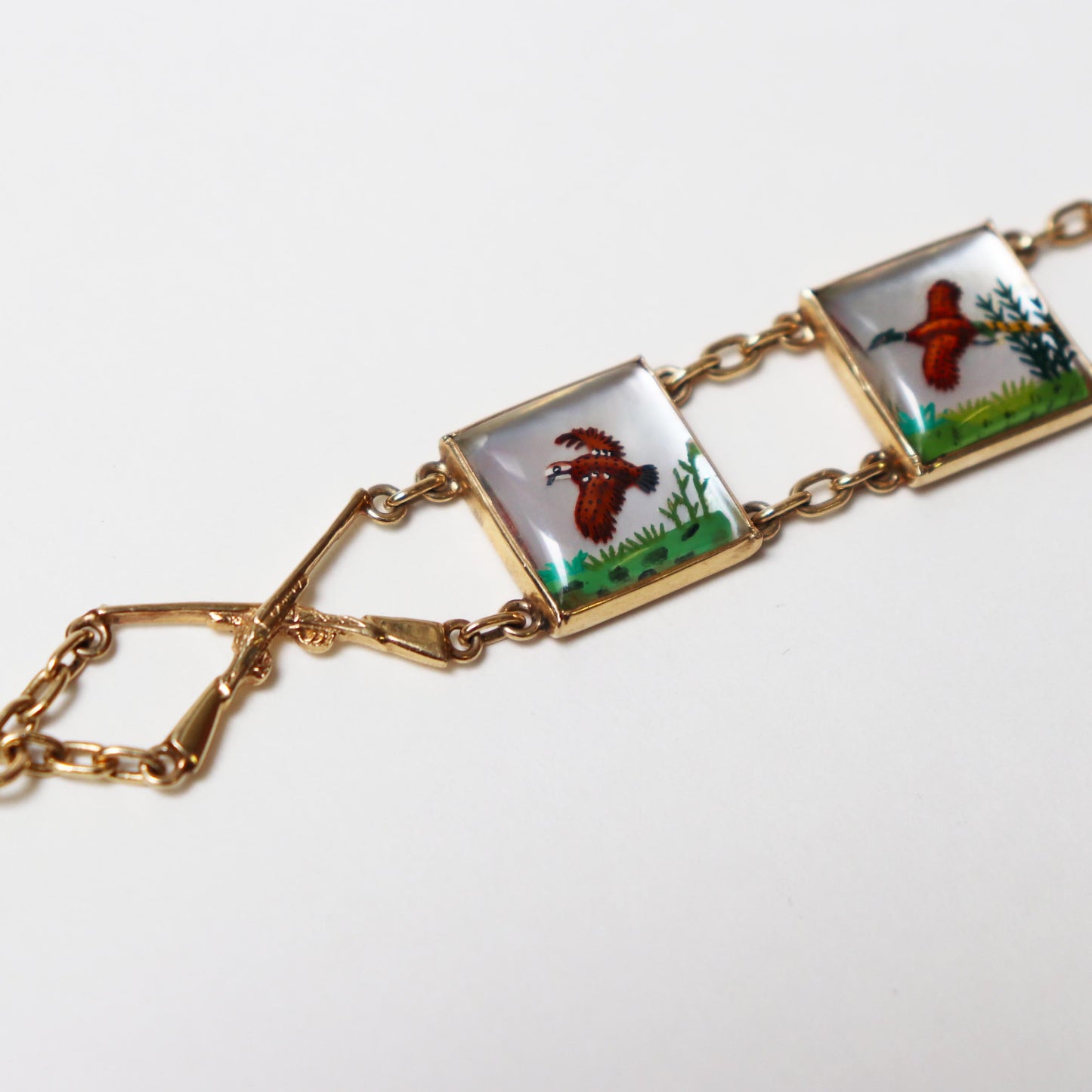 Essex Crystal Hunting Theme Game Bird Bracelet