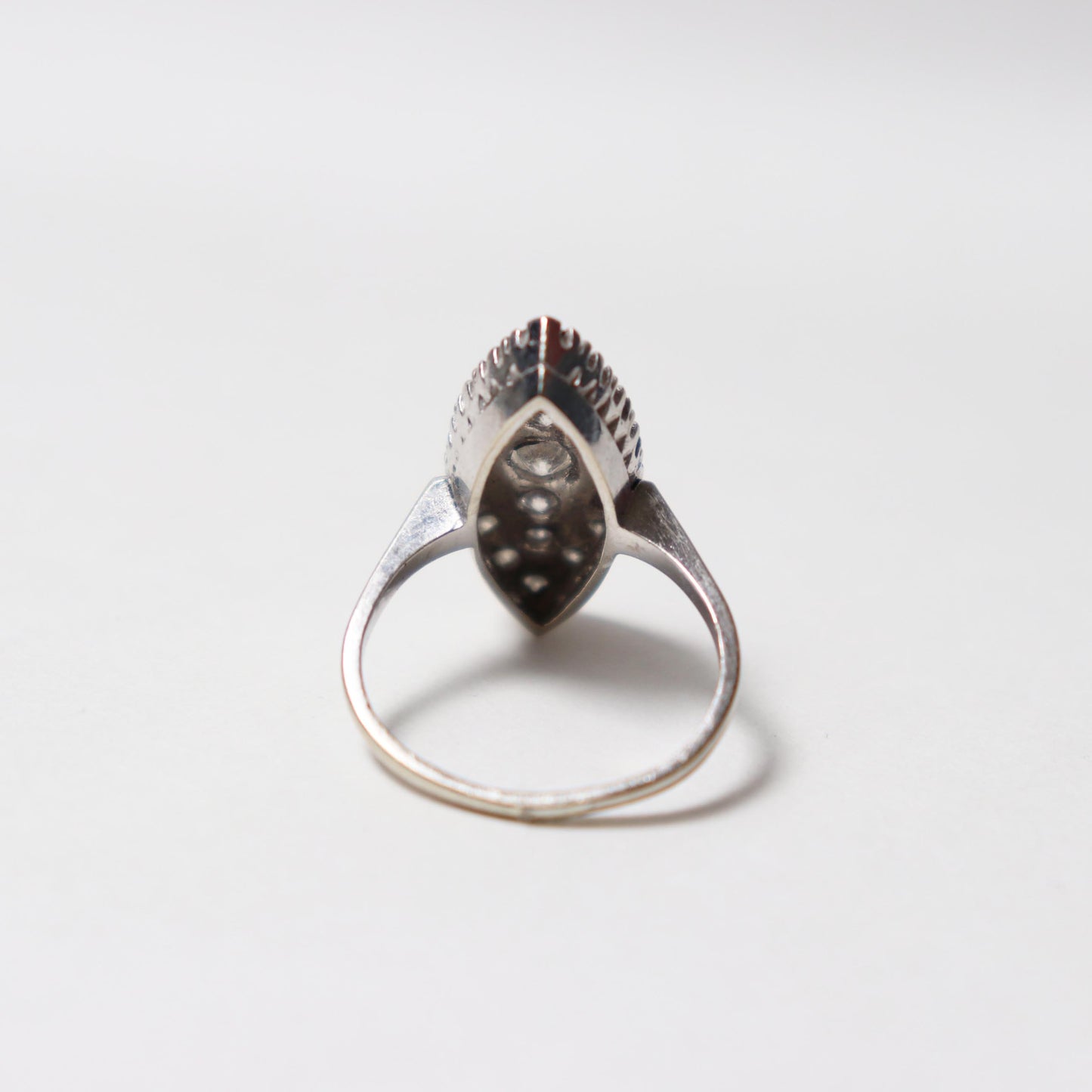 Late Edwardian Era Navette Ring