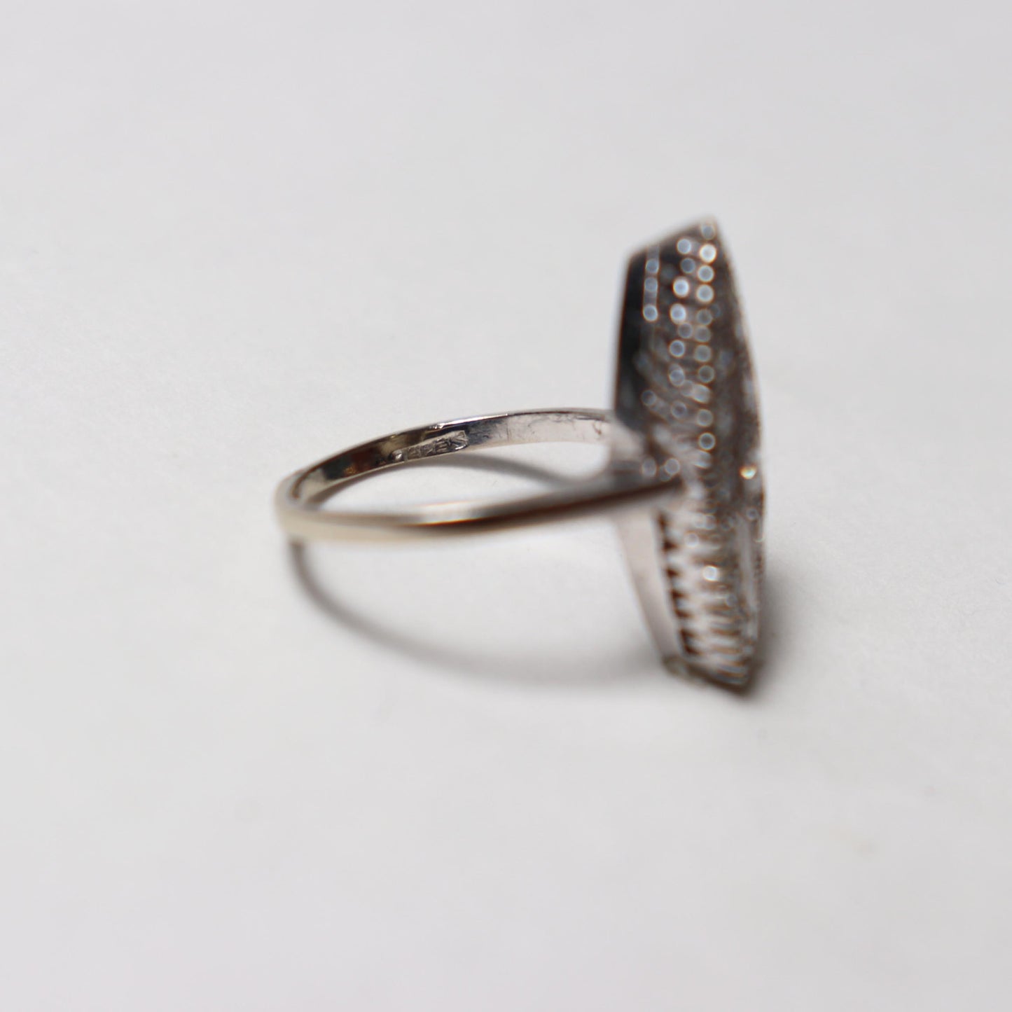 Late Edwardian Era Navette Ring