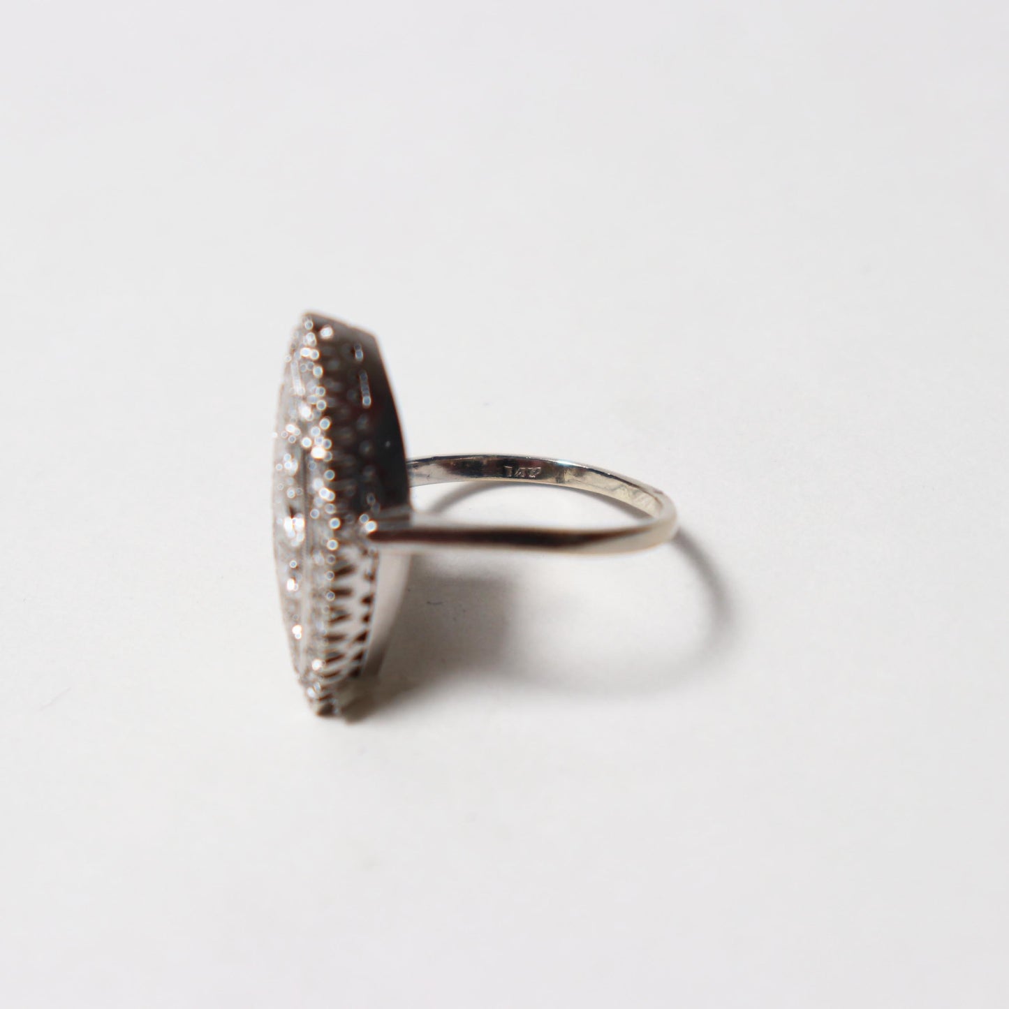 Late Edwardian Era Navette Ring