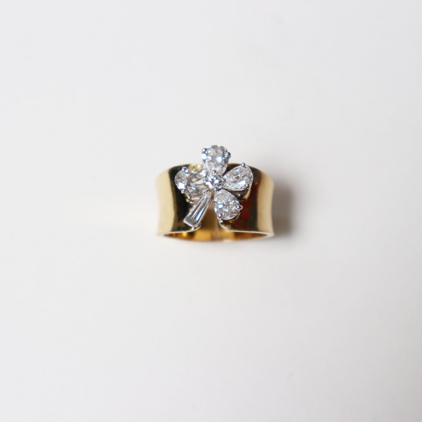 1980s Lucky Clover Ring