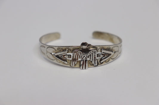 Fred Harvey Era Sterling Thunderbird Bracelet